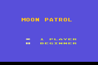 Moon Patrol — Title screen