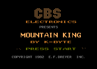 Mountain King — Title screen