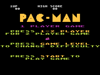Pac-Man — Title screen