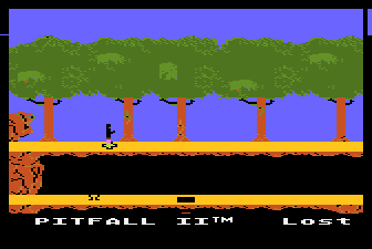 Pitfall II : Lost Caverns — Title screen