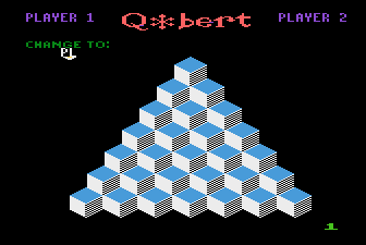 Q*bert — Title screen