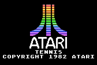 RealSports Tennis — Title screen