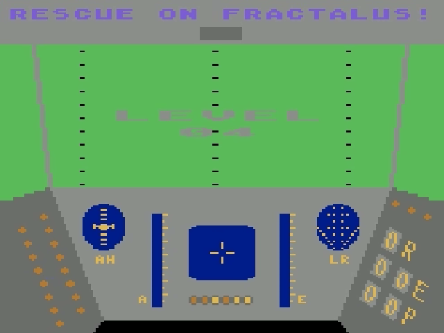 Rescue on Fractalus! — Title screen