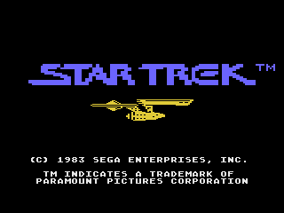Star Trek : Strategic Operations Simulator — Title screen