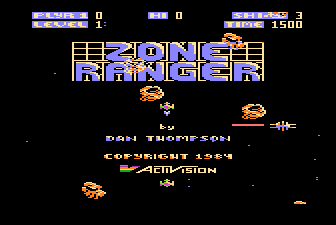 Zone Ranger — Title screen