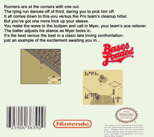 Bases Loaded — Box back