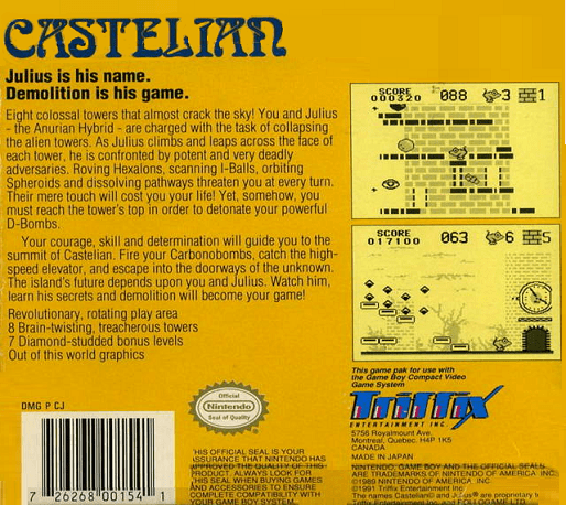 Castelian — Box back