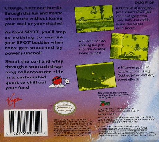 Cool Spot — Box back