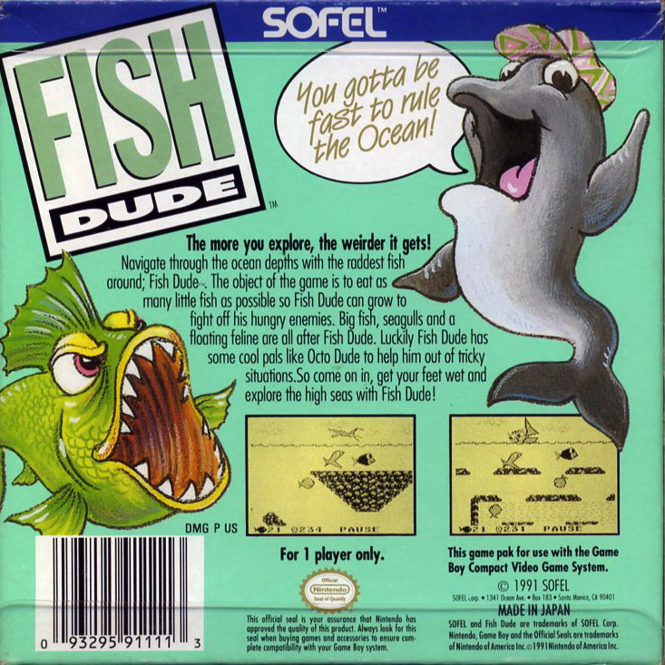 Fish Dude — Box back