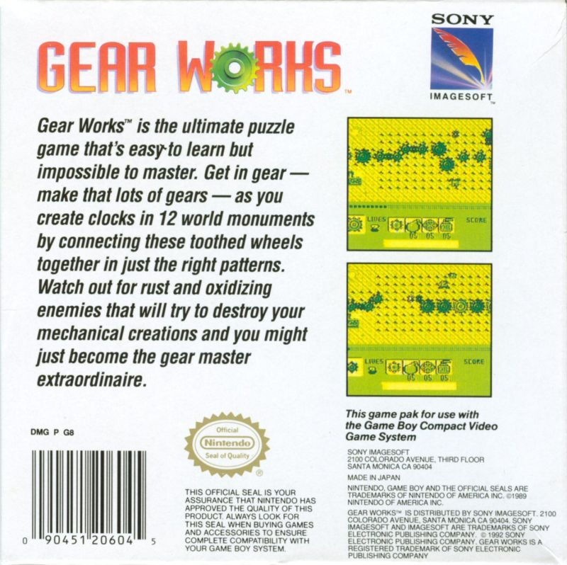 Gear Works — Box back