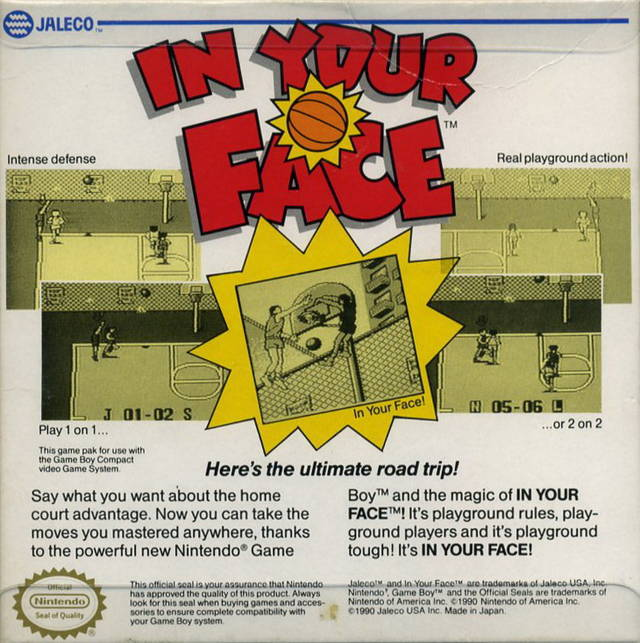In Your Face — Box back
