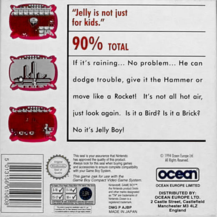 Jelly Boy — Box back