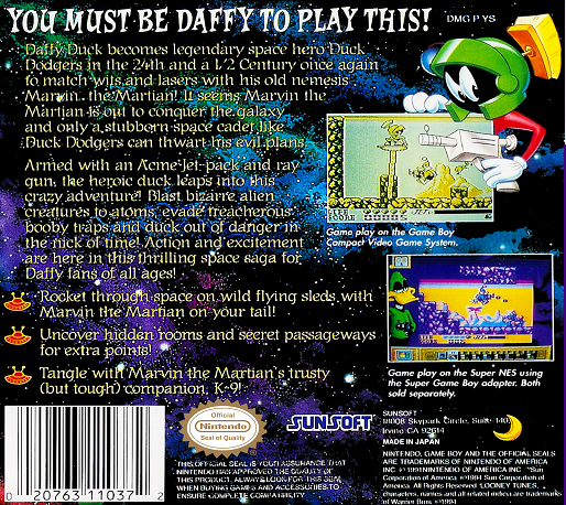 Looney Tunes Series : Daffy Duck — Box back