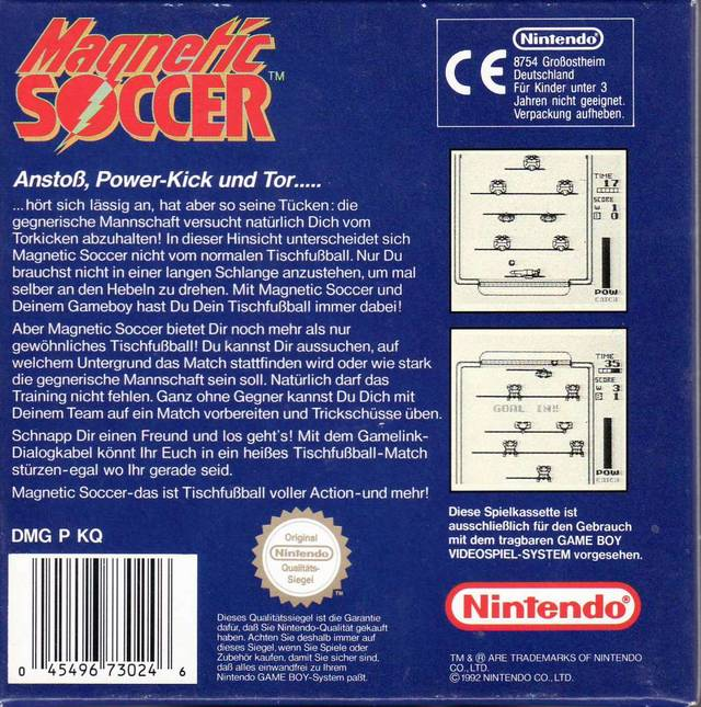 Magnetic Soccer — Box back