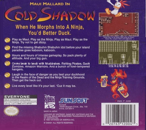 Maui Mallard in Cold Shadow — Box back
