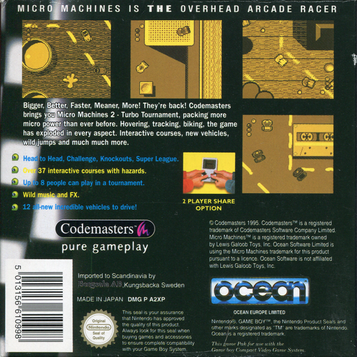 Micro Machines 2 : Turbo Tournament — Box back