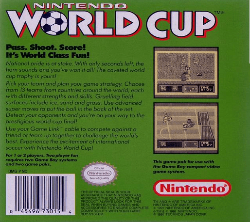 Nekketsu Koukou Soccer-bu : World Cup Hen — Box back