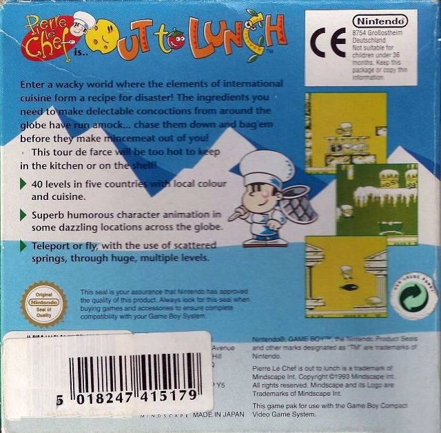 Out to Lunch — Box back