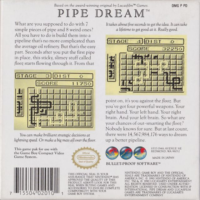 Pipe Dream — Box back