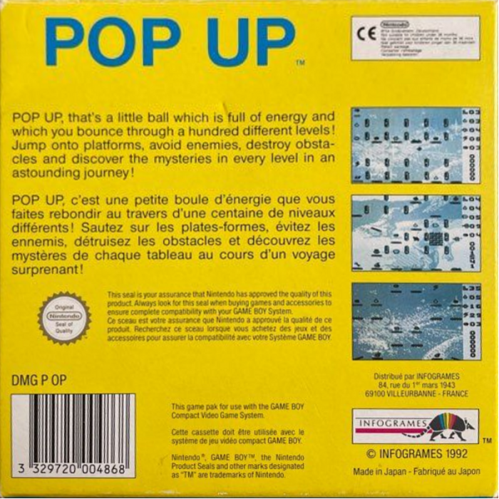 Pop Up — Box back