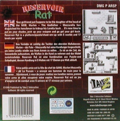 Reservoir Rat — Box back