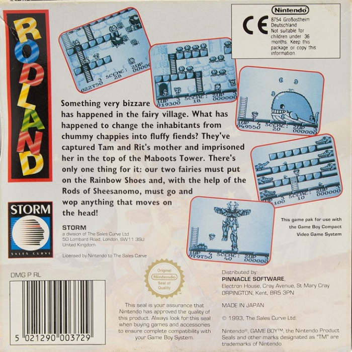 Rod Land — Box back
