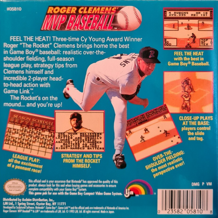 Roger Clemens' MVP Baseball — Box back
