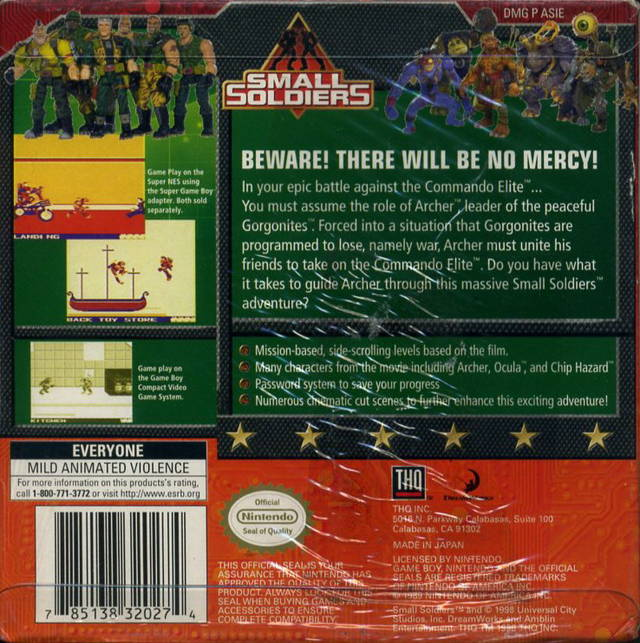 Small Soldiers — Box back