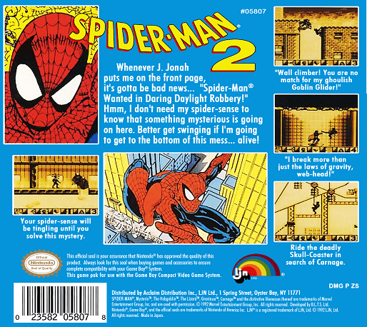 Spider-Man 2 — Box back