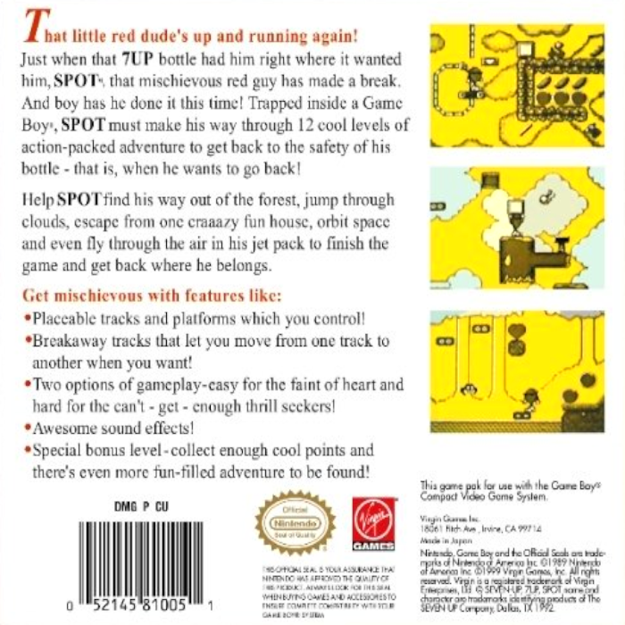 Spot : Cool Adventure — Box back
