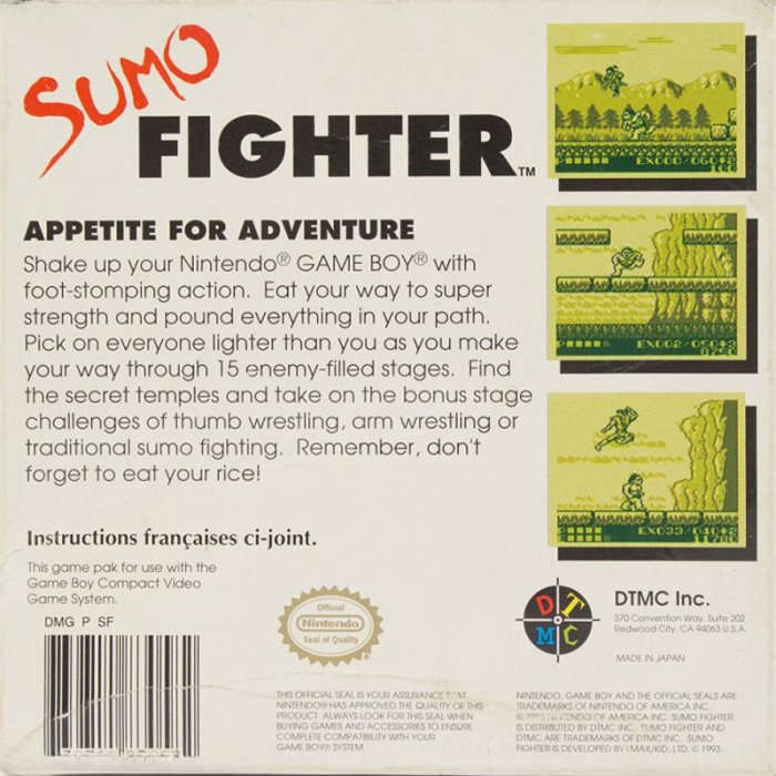 Sumo Fighter — Box back