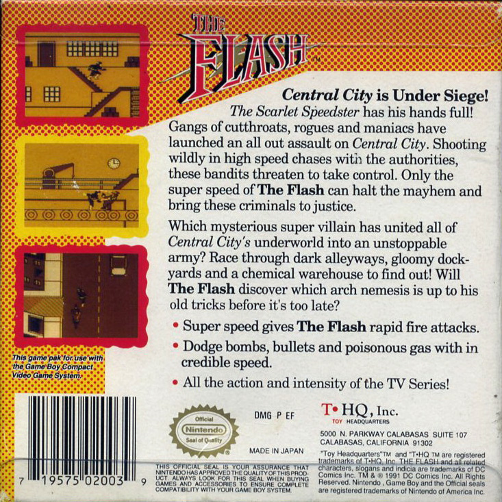 The Flash — Box back