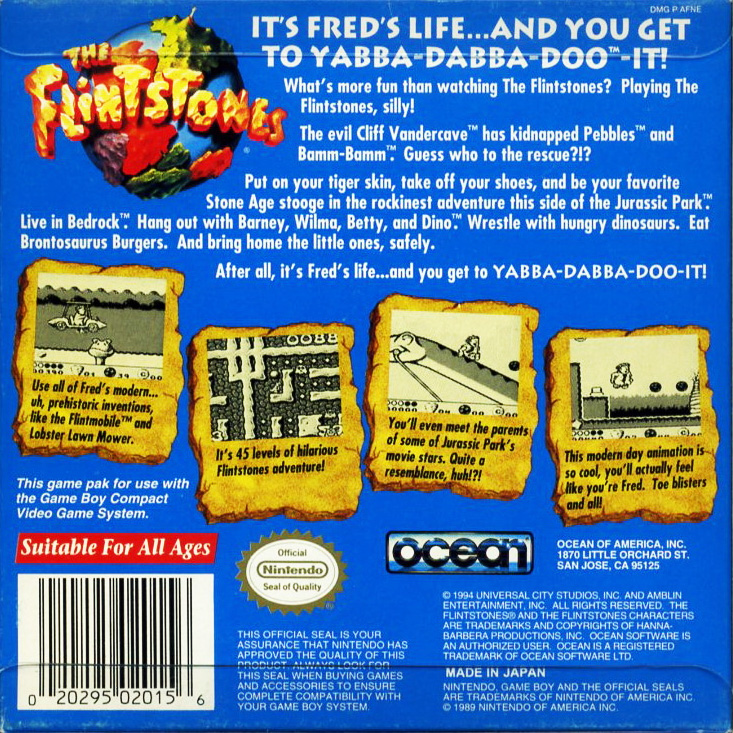 The Flintstones — Box back