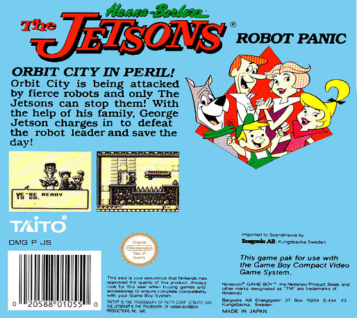 The Jetsons : Robot Panic — Box back