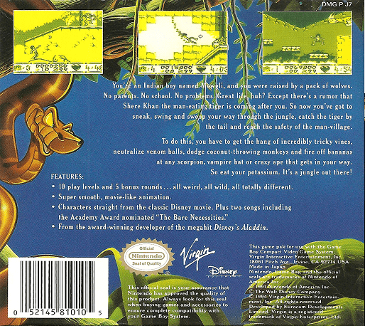 The Jungle Book — Box back