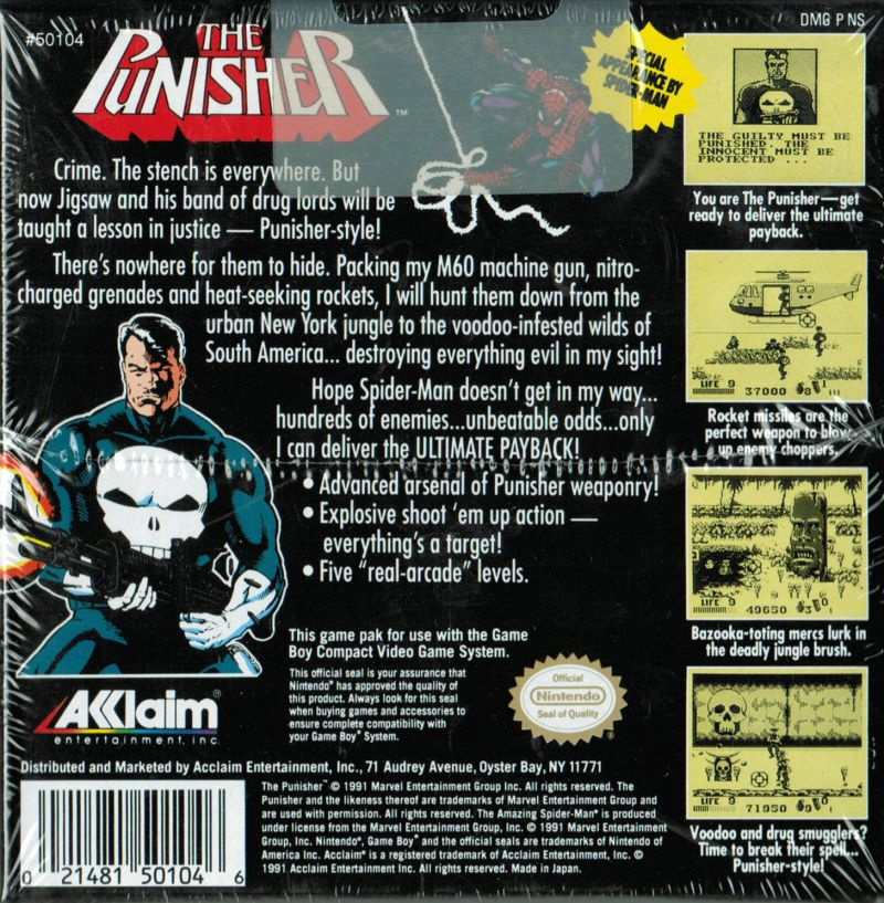 The Punisher : The Ultimate Payback — Box back