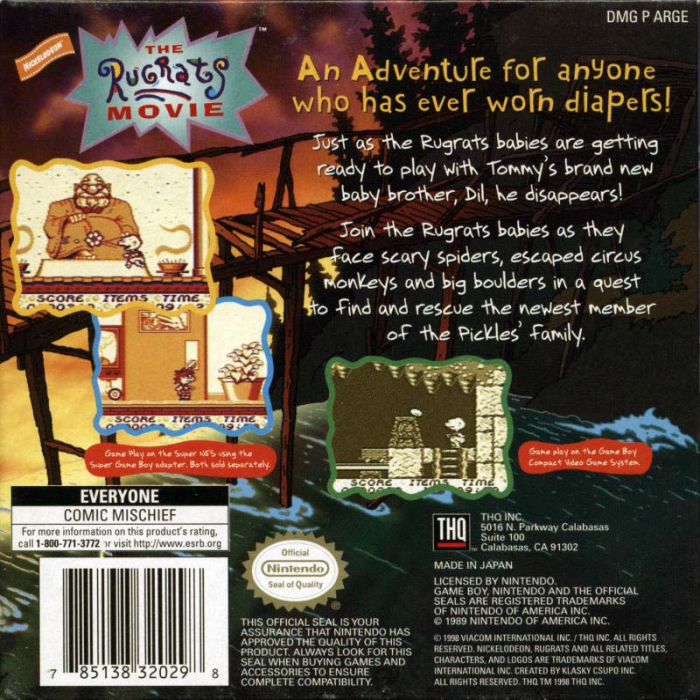 The Rugrats Movie — Box back