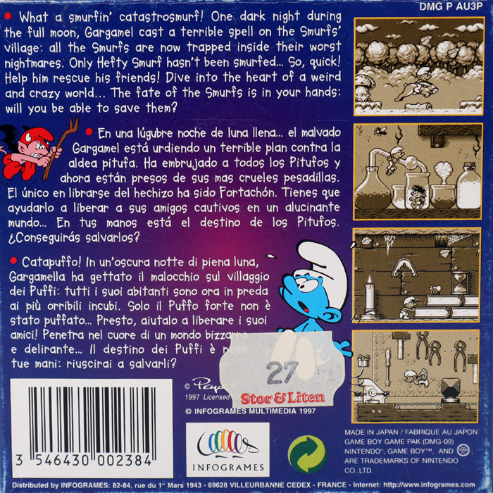 The Smurfs Nightmare — Box back