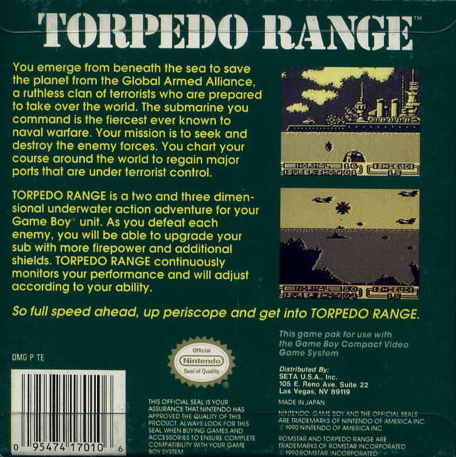 Torpedo Range — Box back