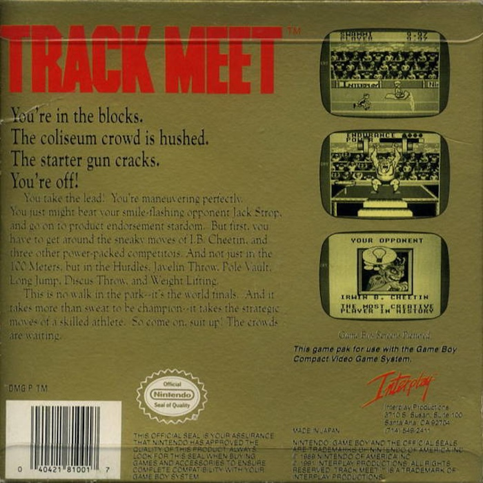 Track Meet : Mezase! Barcelona — Box back