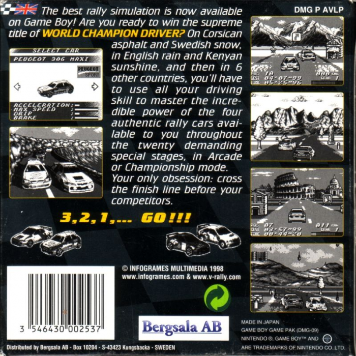 V-Rally : Championship Edition — Box back