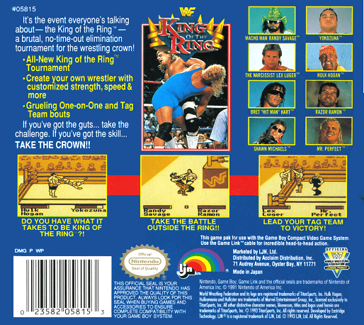 WWF King of the Ring — Box back