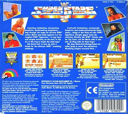 WWF Superstars 2 — Box back