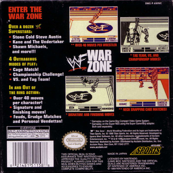 WWF War Zone — Box back