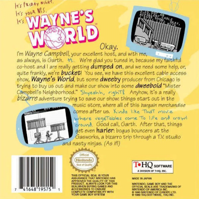 Wayne's World — Box back