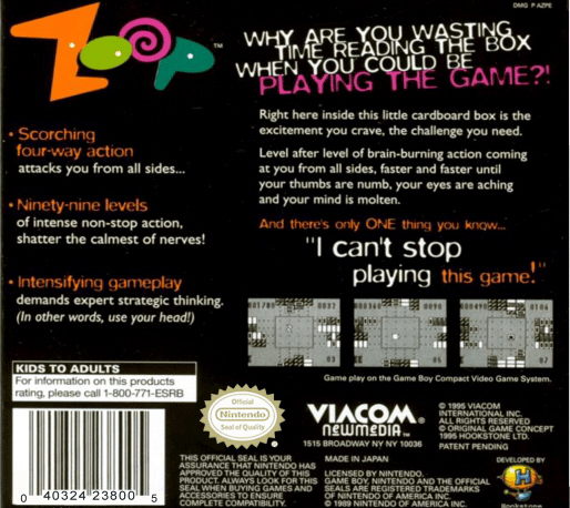 Zoop — Box back