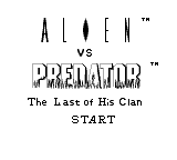 Aliens Versus Predator : The Last of His Clan — Title screen