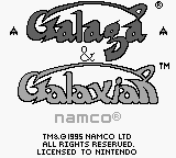 Arcade Classic No. 3 - Galaga & Galaxian — Title screen