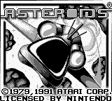 Asteroids — Title screen