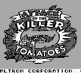 Attack of the Killer Tomatoes — Title screen